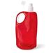 Merkloos / Sans marque Waterfles/drinkfles/sportbidon opvouwbaar - rood - kunststof - 770 ml - schroefdop - waterzak