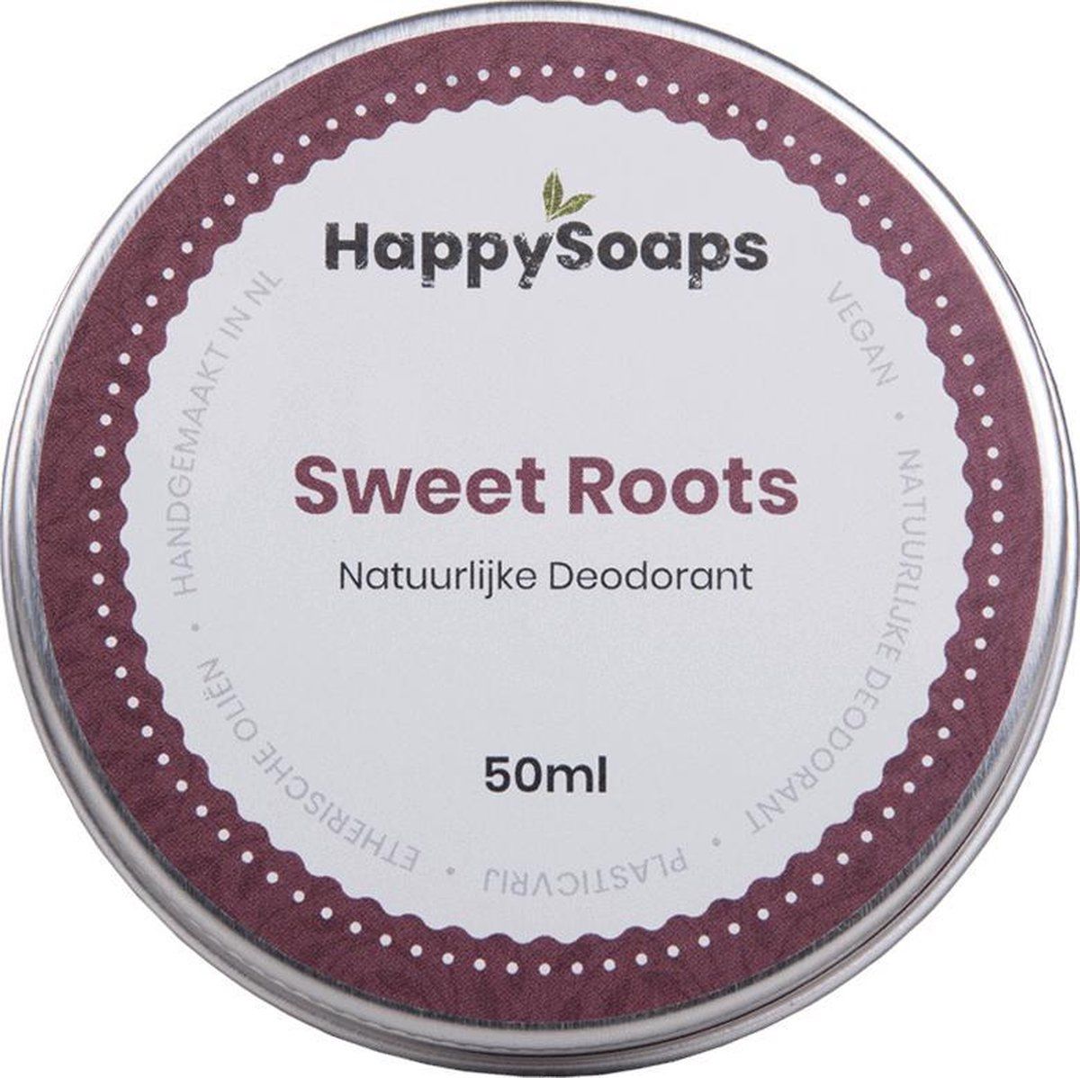 HappySoaps Natuurlijke Deodorant - Sweet Roots - 50gr - 8720256109020