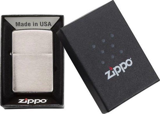 Zippo Armor Case Chrome Brush Finish Aansteker