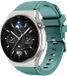 Strap-it Siliconen Smartwatch bandje - Dennengroen - Geschikt voor Huawei Watch GT 3 Pro 46mm