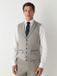 Next Heren Slim Fit Nova Fides Italian Wool Blend Gilet Naturel