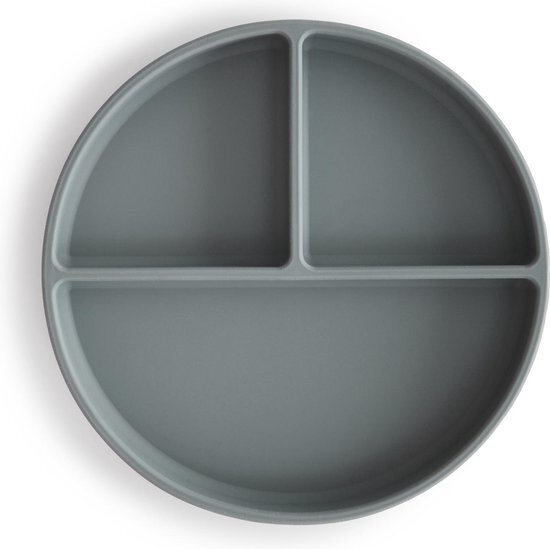 Mushie Siliconen zuigplaat | BPA-vrij antislip ontwerp (steen)