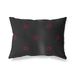 BonaMaison Rood-Zwart Decoratieve Kussensloop, Kussenhoezen Bank, Decoratieve Kussenhoesjes, Kussensloop; Sofa, Slaapkamer, Kantoor, Auto 45x60 Cm - Ontworpen en vervaardigd in Turkije