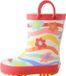 Next Regenlaarzen Meisjes Maat 21.5 Multi Rainbow Gebloemd Synthetisch Textiel Rubber Waterdicht