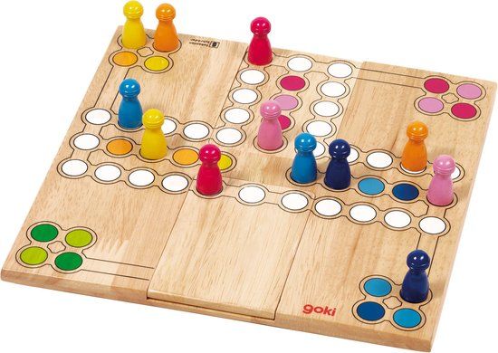 Goki Houten Ludo Spel - Variabel - 4+ jaar