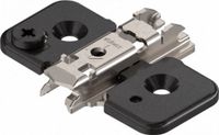Blum Kruismontageplaat excentrisch verstelbaar 0mm, Onyx