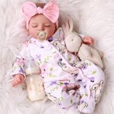 Reborn-pop 50 cm, en vinyle, avec corps en tissu, accessoires inclus, pour enfants à partir de 3 ans