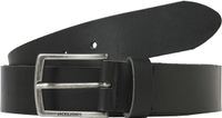 Jack &amp; jones JACK&JONES JACTORINO LEATHER BELT - Heren - Riemen - Zwart - Leer