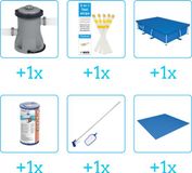 Bestway Zwembad Accessoirepakket voor Steel Pro Zwembad - 6-delig
