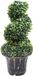 vidaXL Kunstplant met pot buxus spiraal 59 cm groen