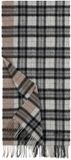 Roeckl Sjaal Stripe Tartan 40x180 Black / Grey