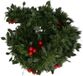 Guirlande de Noël verte avec houx et baies 270 x 7,5 cm Décoration de Noël
