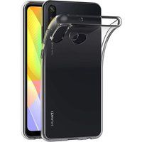 Phonillico® Case voor Huawei Y6P - Siliconen Gel TPU Transparant Zacht Ultradunne
