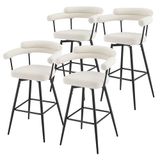 ML-Design Set van 4 barkrukken 360° draaibaar Beige