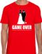 Bellatio Decorations Vrijgezellenfeest T-shirt - Heren - Game Over - Rood - XL
