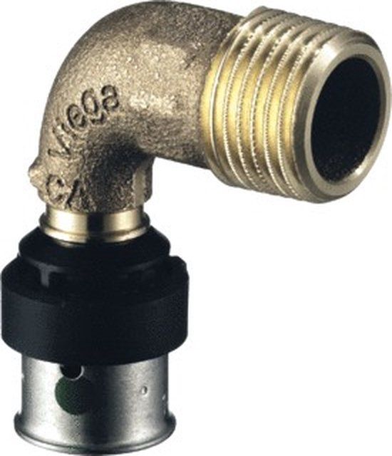 Viega Smartpress 6714 pers puntstuk haaks 90deg 1/2"x16mm