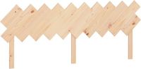 vidaXL Hoofdbord - 196x3x80,5 cm - Massief Grenenhout