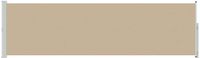 vidaXL Uittrekbaar Zijscherm Rechthoekig 160 x 500 cm Polyester Beige