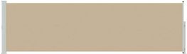 vidaXL Uittrekbaar Zijscherm Rechthoekig 160 x 500 cm Polyester Beige