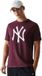 New Era T-shirt New York Yankees Nos MLB Regular Bordeauxrood/Wit Maat L