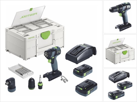 Festool TXS 18 C 3,0-Set Accu Schroefboormachine 18V 3.0Ah in Systainer - 576896