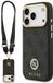Guess Case 4G Strass Logo Grote Band Magsafe Voor Iphone 17 Pro Met Metaal