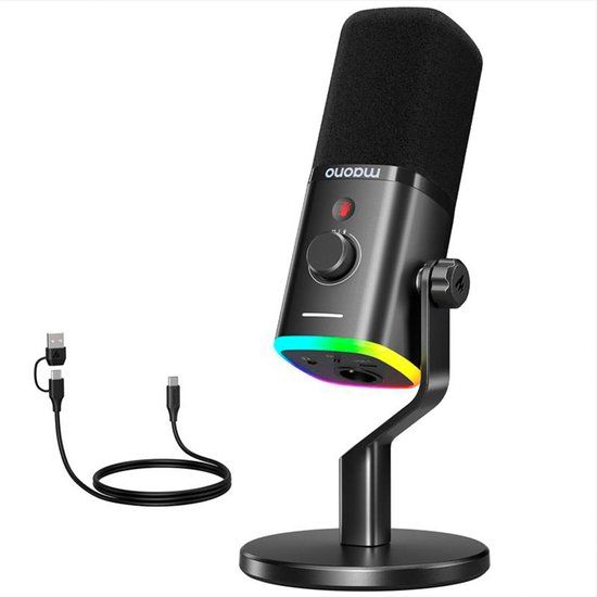 Maono PD100X - Dynamische Microfoon - USB/XLR - Zwart