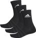 adidas - Cushioned Crew Socks 3 Pairs - Crew Sokken - 37 - 39 - Zwart