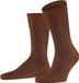 FALKE Shadow gedessineerd katoen sokken heren bruin - maat 39-40