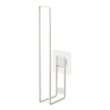 Yamazaki 5989 TOWER Film Hook Toilet Paper Holder, white, Steel/Silicone