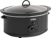 Strex Slowcooker 6.5L - 3 Standen - Met Uitneembare Keramische Binnenpan & Warmhoudfunctie - Zwart