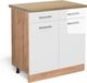 Vicco R-Line Keukenonderkast – 80 cm, WB Eik Wit Hoogglans