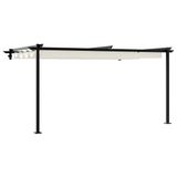 vidaXL - Prieel - 400 x 300 x 200 cm - Crèmekleurig - Polyester