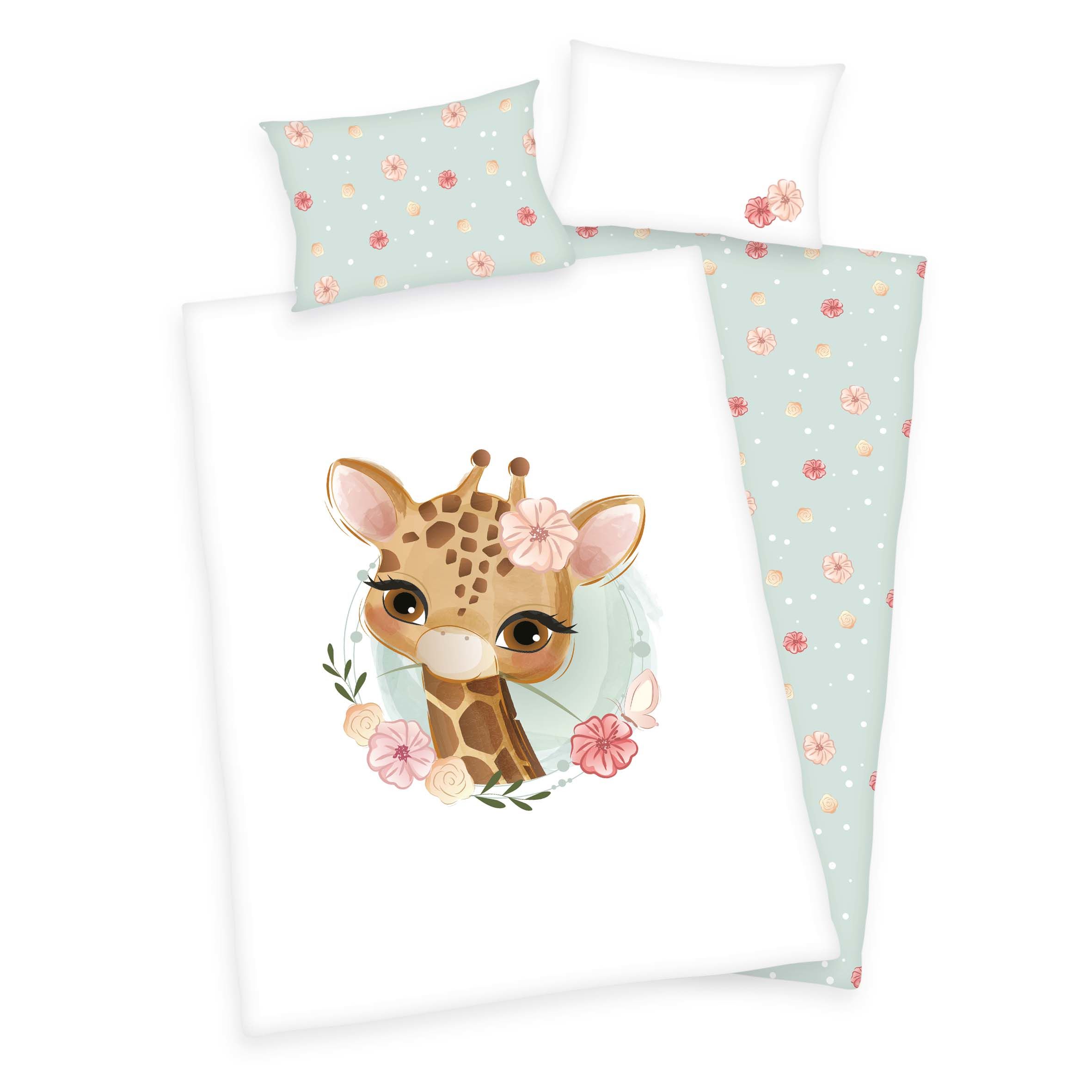 HERDING Baby Beddengoed Set - 2-delig - Katoen - Meerkleurig