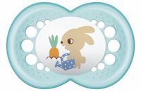 MAM Classic Decor Fopspeen - vanaf 6 maanden - Siliconen - Set van 2 fopspenen in sterilisatiedoos - willekeurige kleur