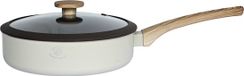 Royal Swiss Diepe Pan 24 cm met Deksel - Crème