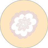 Bonateks Ronde digitaal bedrukte muismat, antislip onderkant, voor kantoor en thuis, diameter: 22 cm