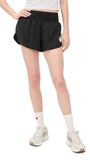 Nike Dames Tempo FLW Swsh Mr Df Shorts, Black/Reflective Silv/White, M