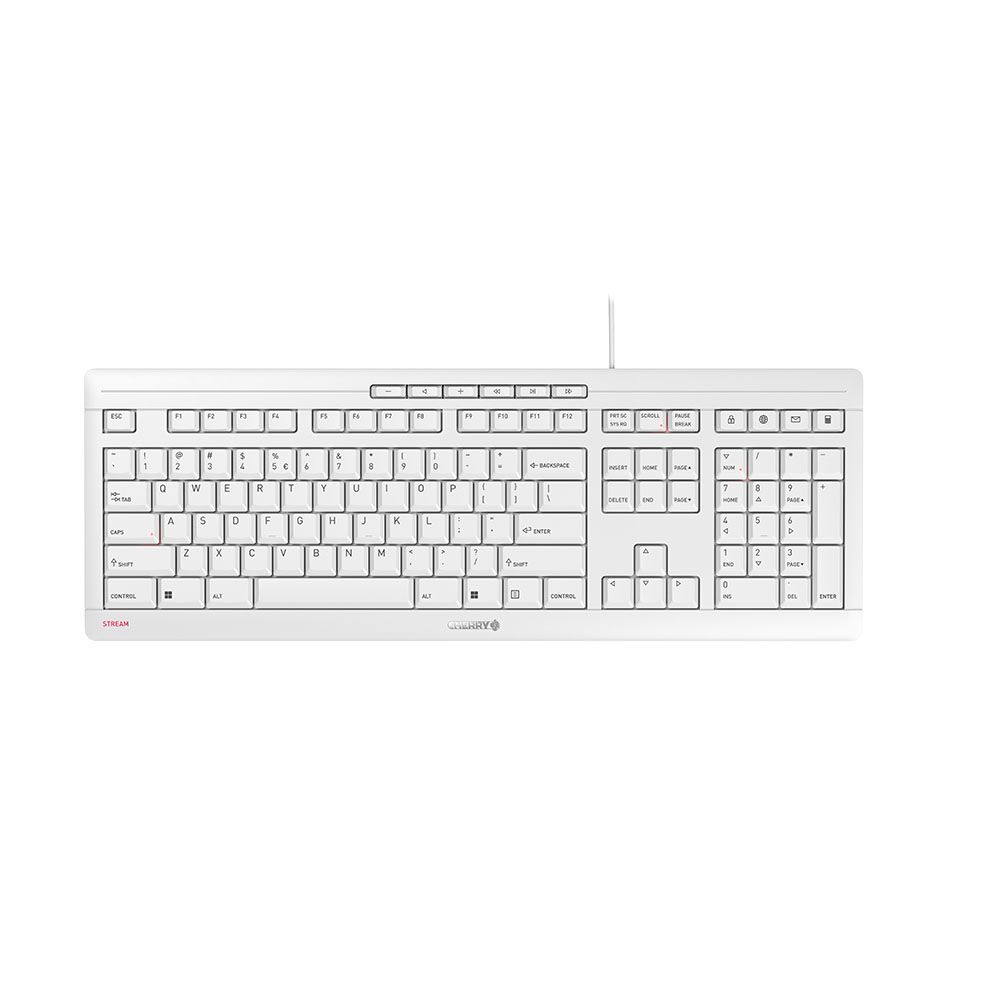 CHERRY STREAM USB QWERTY English White Keyboard