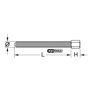 KS Tools spindel, 14mm, M12x190mm (1 stuk)