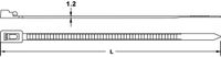 TRU COMPONENTS 1592761 TC-HVR300SBK203 Kabelbinders Zwart 300 mm 4.50 mm Hersluitbaar 100 stuks