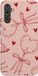 Casetastic hoesje encastrable sous plan pour Samsung Galaxy A34 (2023) 5G - Protection double couche - Nœuds doux - Étui mode - Pêche Sable Corail