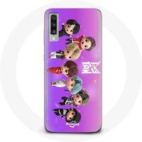 Manicase Hoesje voor Samsung Galaxy A50 BTS TinyTAN Animatie Poster RM Jin Suga J-Hope Jimin Jungkook Et V Mic Drop Dance