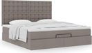 Maison Exclusive - Cadre de lit ottoman avec matelas taupe, 180x200 cm, textile