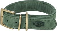 Trixie Halsband Hond Pure Leer Saliegroen XS-S 27-34X2,5 CM