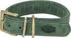 Trixie Halsband Hond Pure Leer Saliegroen XS-S 27-34X2,5 CM