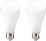 Kobi LED Lamp E27 15W - 1500lm - 3000K - 230V - Standaardvorm - Voor Grote Armaturen, Eetkamer of Woonruimte - 2 stuks