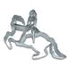 Staedter Gouden Rider Dresden vorm Cookie Cutter, zilver