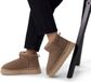 Manfield Dames Beige Suède Snowboots Maat 41
