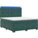 Maison Exclusive - Lit boxspring avec matelas vert foncé 140 x 190 cm velours